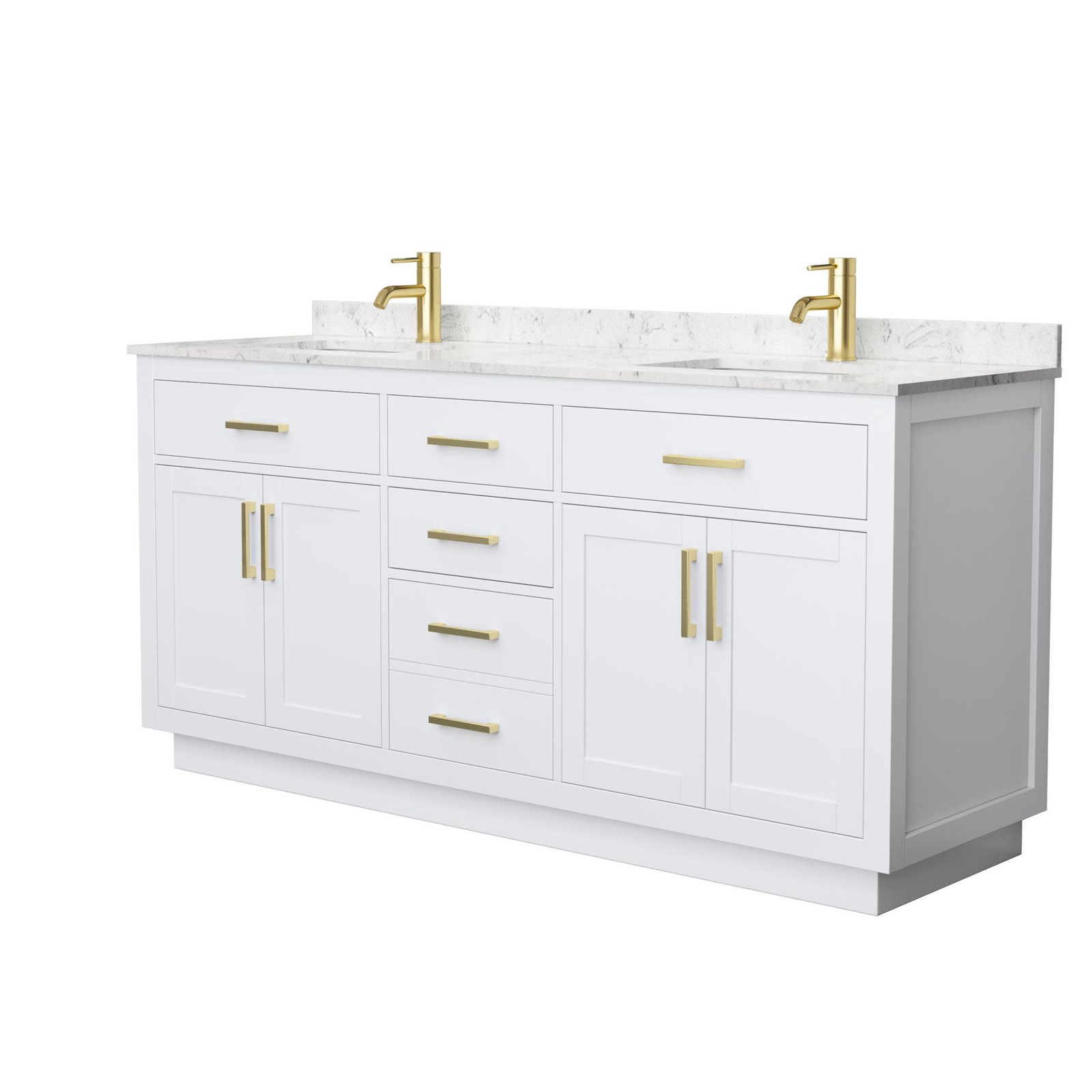Wyndham Collection WCG262672D-VCA-UNSMXX Beckett TK 72″ – Dark Gray / White