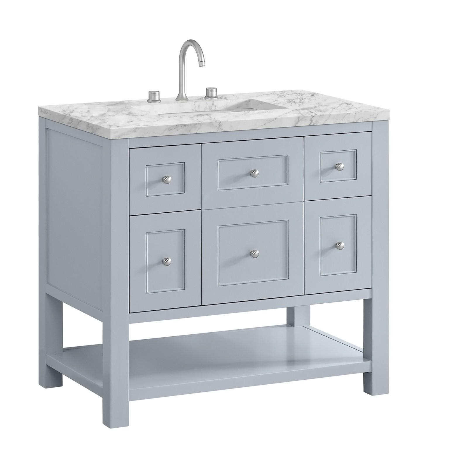 James Martin Vanities 330-V36-3CAR Breckenridge 36″ – Light Natural Oak