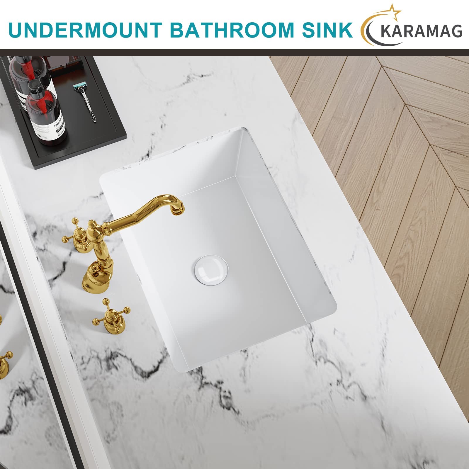 18 Inch Undermount Bathroom Sink Small Rectangle Undermount Sink White Cerami…
