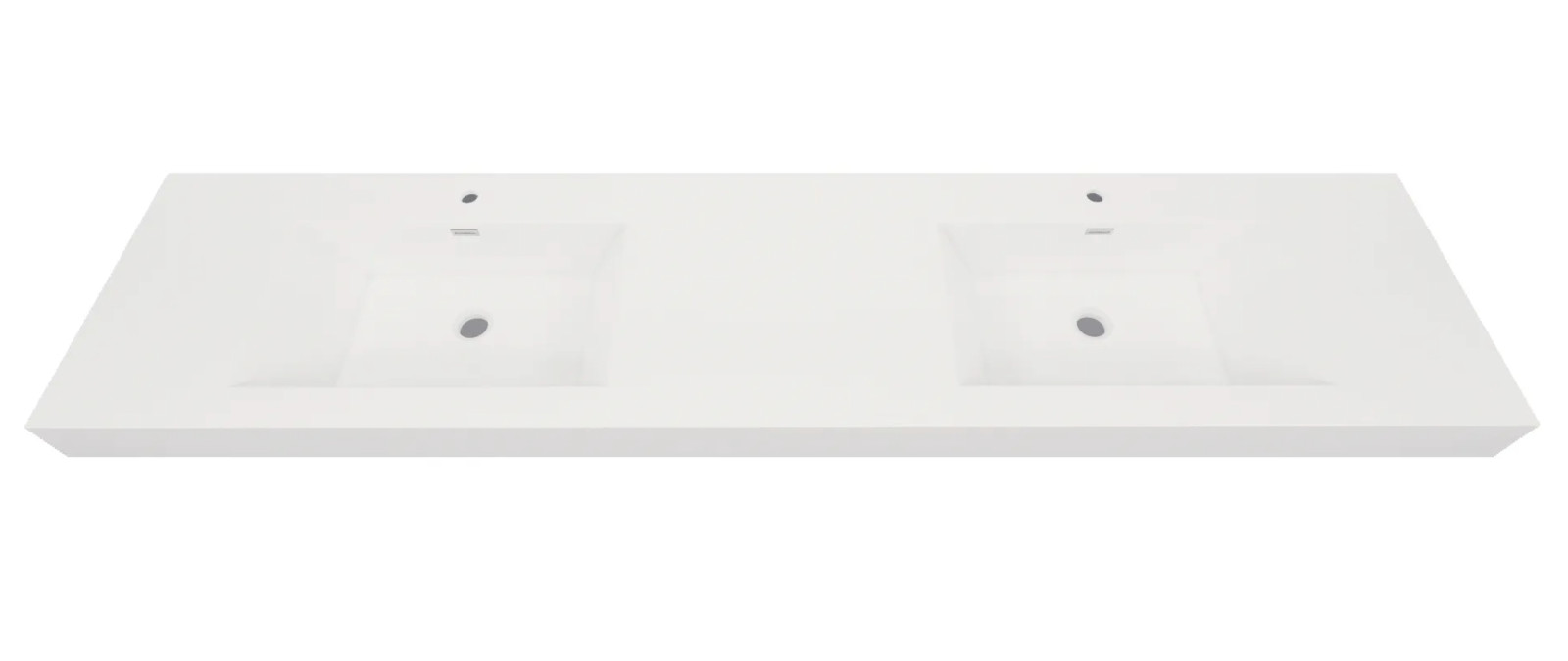 COUNTERTOP 84″ x 4″ Reinforced Acrylic Double Sink