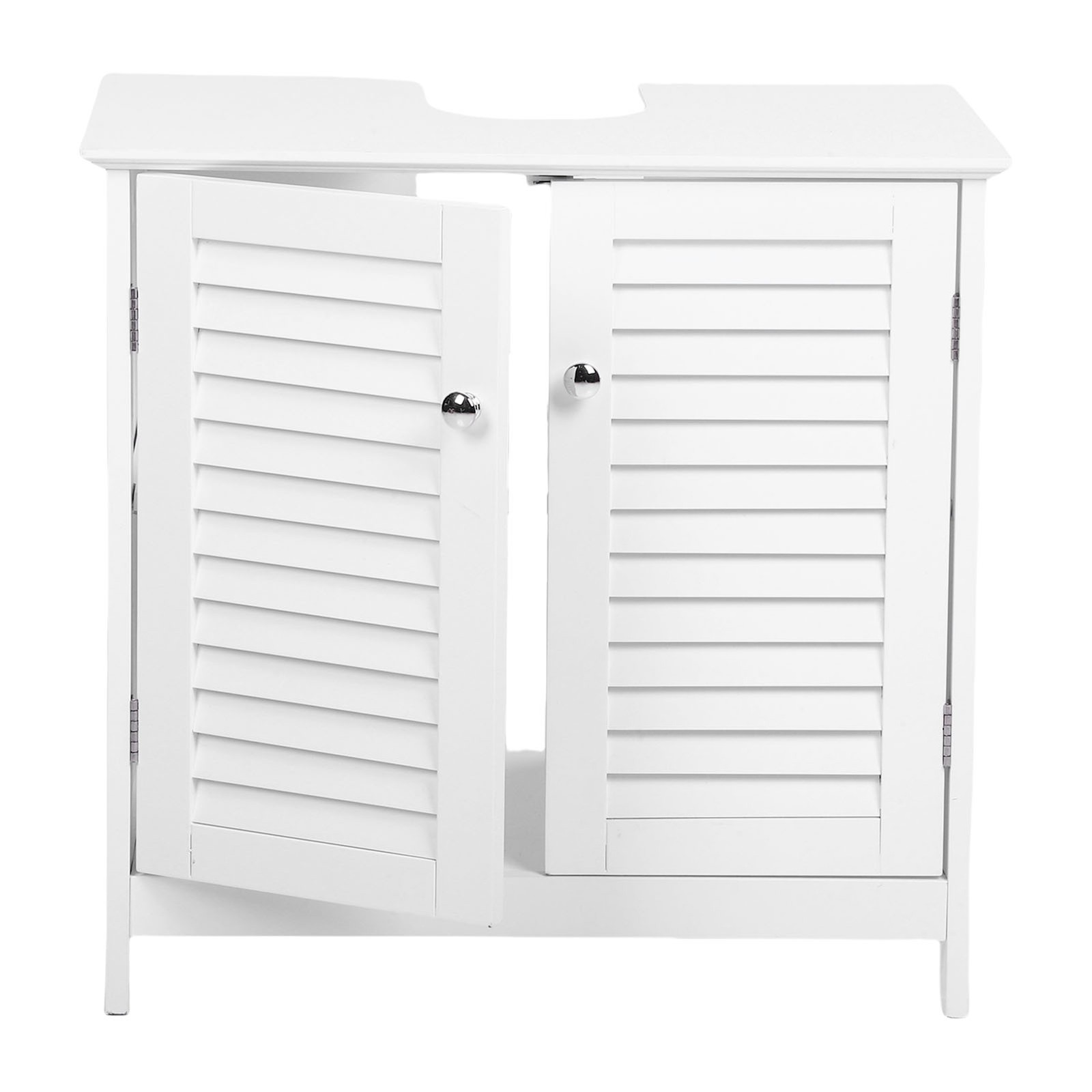 Bathroom Vanity Cabinet With 2 Doors And Shelf Sink Cabinet Organizer White