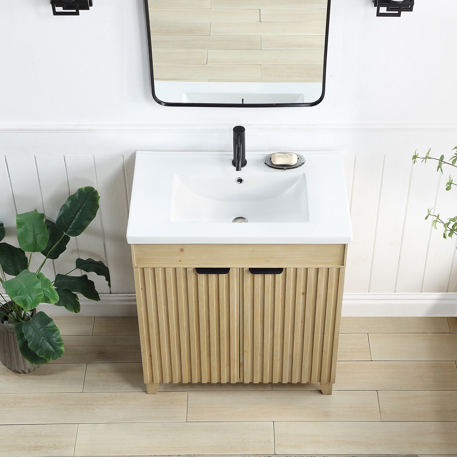 Miseno MV-PALO30-WHT Palos 30″ – Spruce Antique Brown