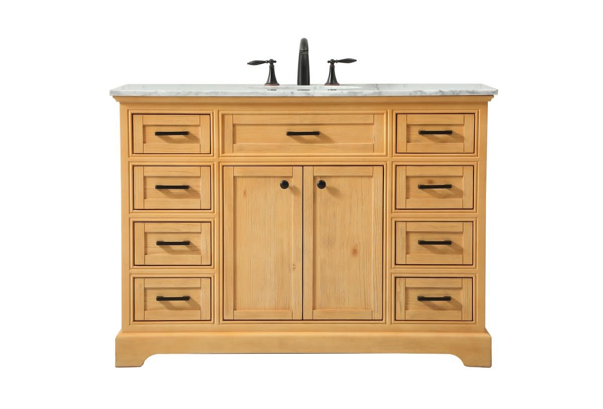 Elegant Lighting VF15048WH Americana 48″ – Natural Wood