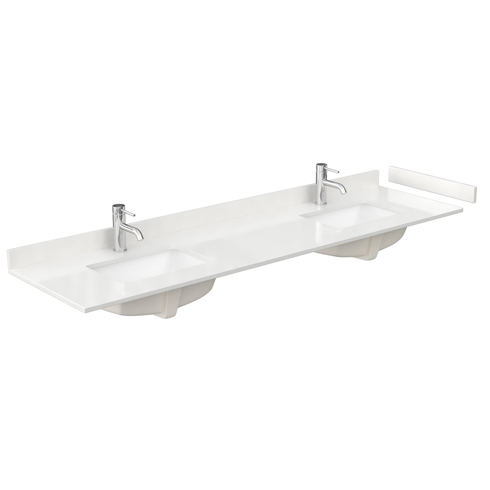 Wyndham Collection WCS141480D-QTZ-UNSMXX Sheffield 80″ – Gray / White Quartz Top