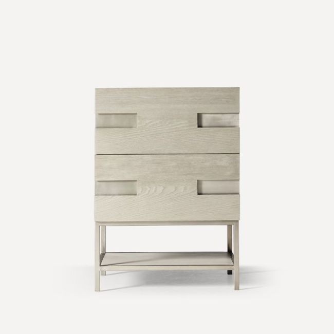 Robern CVSE24D Craft Series 24″ Single – Natural Gray with Brushed Pewter