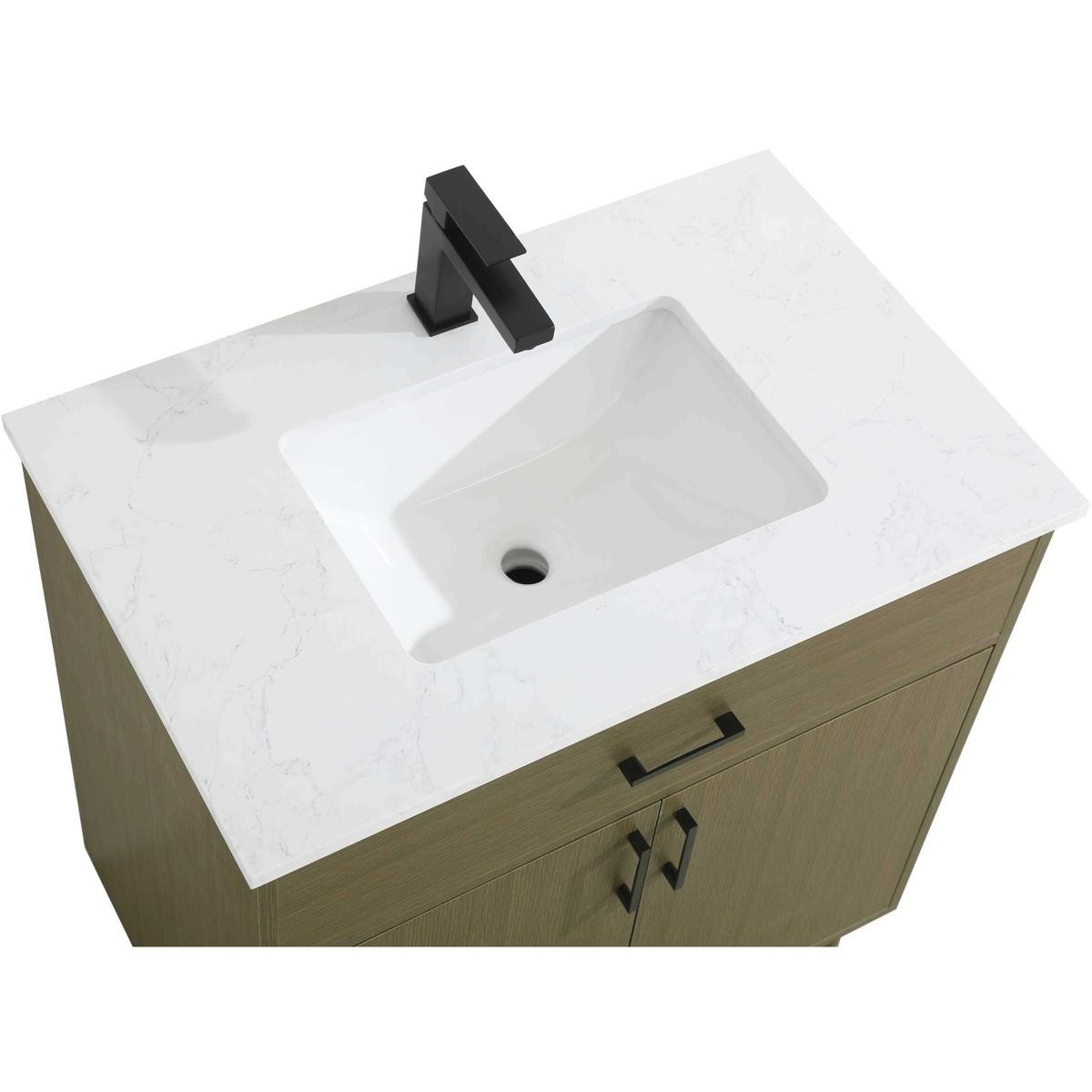 Elegant Lighting VF25030MCB Chandler Vanity Chestnut Brown