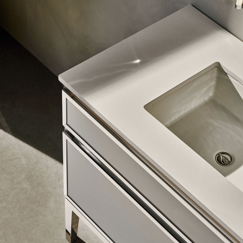 Robern TB49UC092-1 – 49″ Silestone Quartz Stone Bathroom Vanity Top w/ U/M Sink