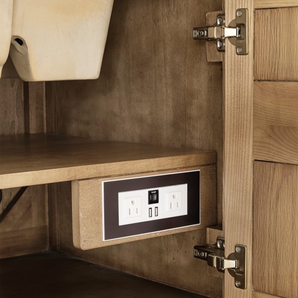 30″ James Martin Breckenridge 330-V30-LNO-3WZ Vanity Cabinet White Zeus Top