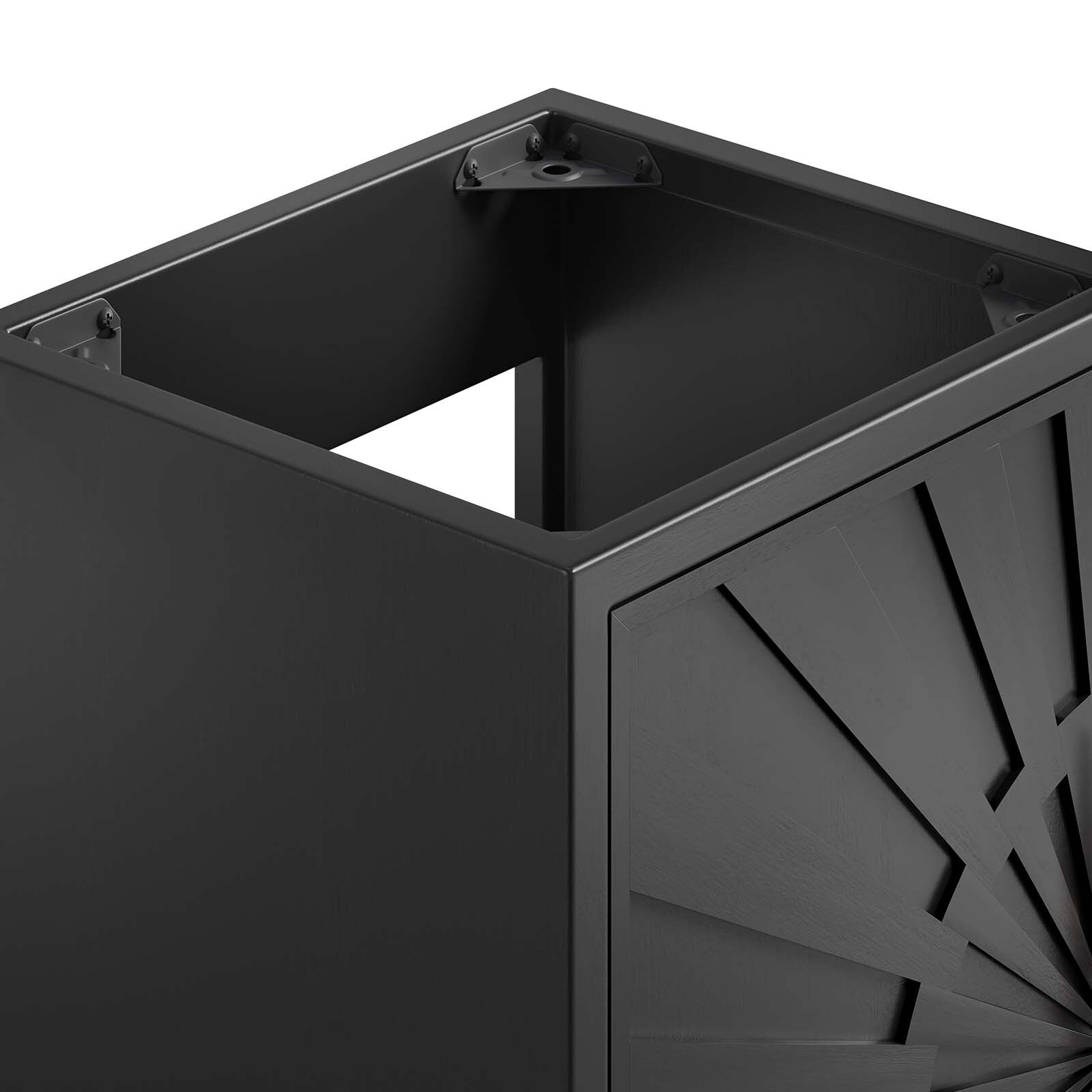 Modway Awaken 18″ Bathroom Vanity Cabinet in Black – Sink Basin Not Included