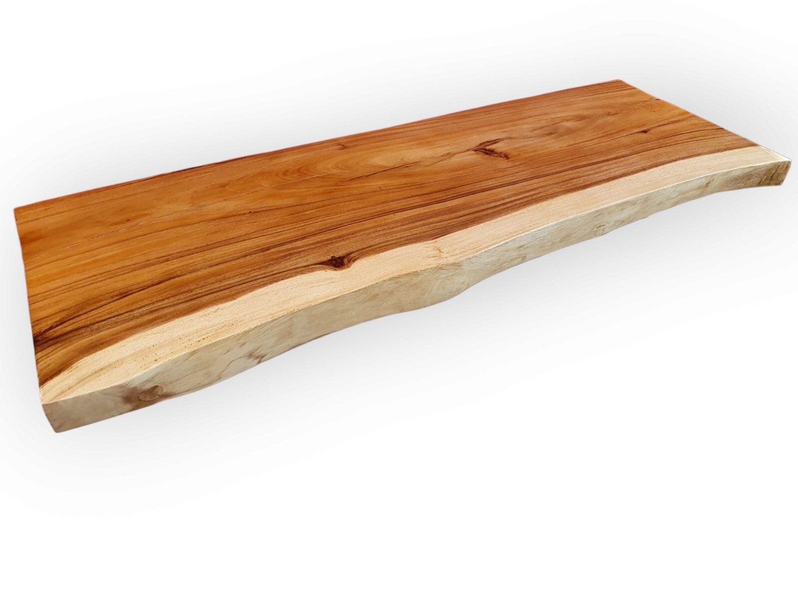 Suar Wood Natural Edge Vanity Top Bathroom Equipment Solid Nature