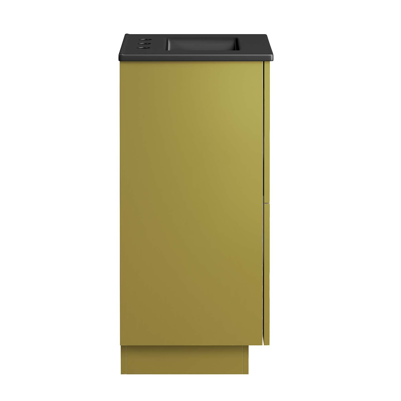 Modway Quantum 18″ Bathroom Vanity in Black Gold