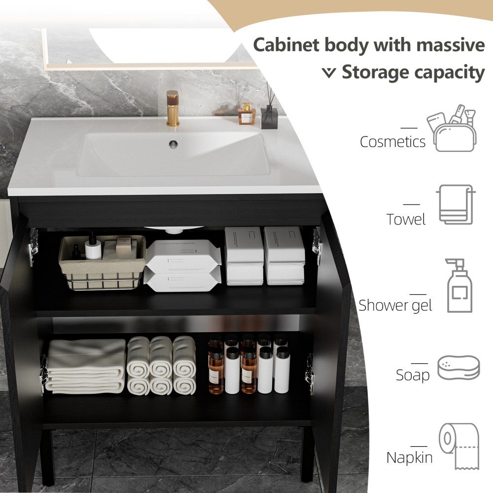 Bathroom Vanity W Sink Floor Standing Structure