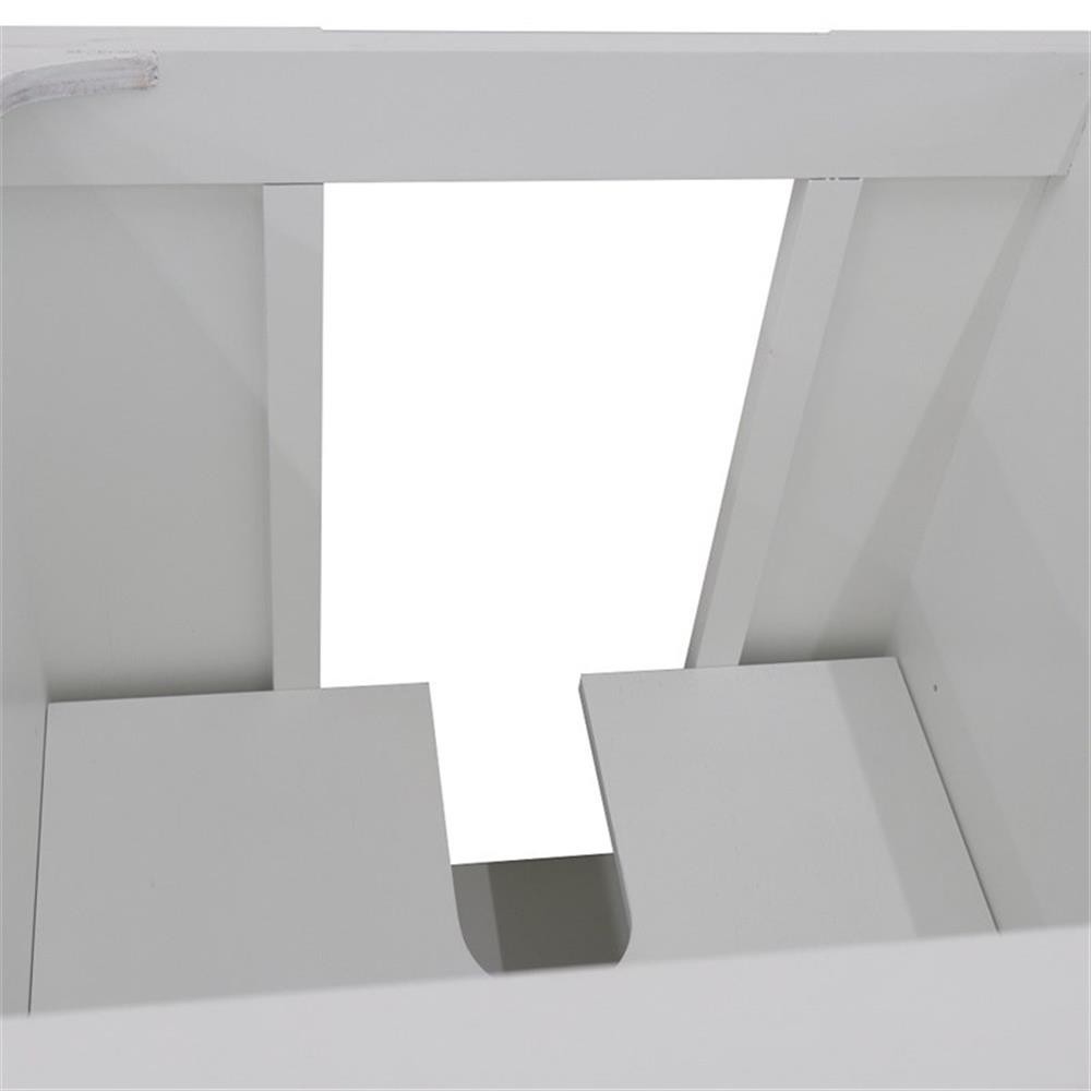 36 in. Single Wooden Vanity White Finish Left Door Cabinet Only