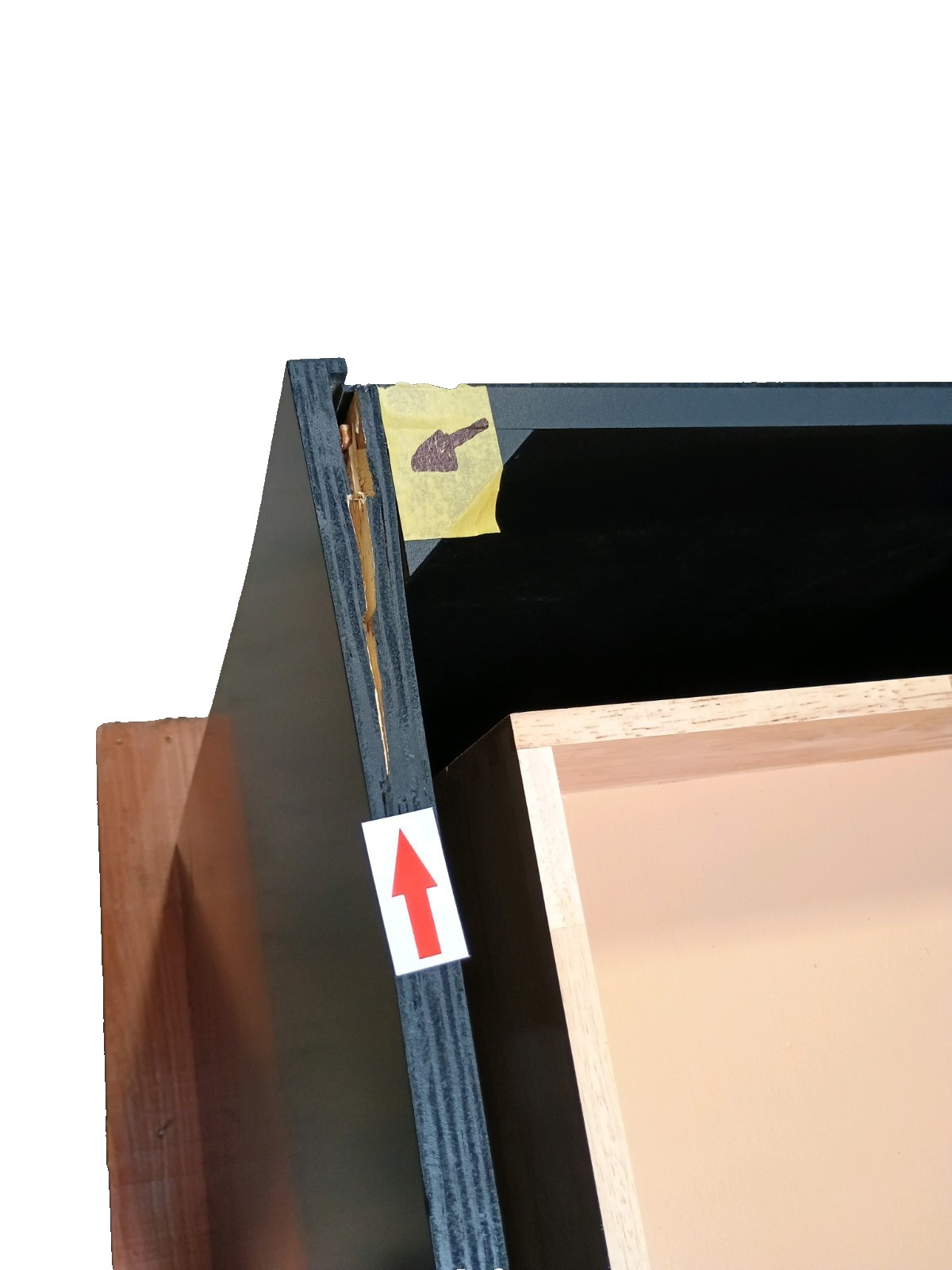 60 in Black Bathroom Vanity Base Only – Single Sink | NEW (Open Box)