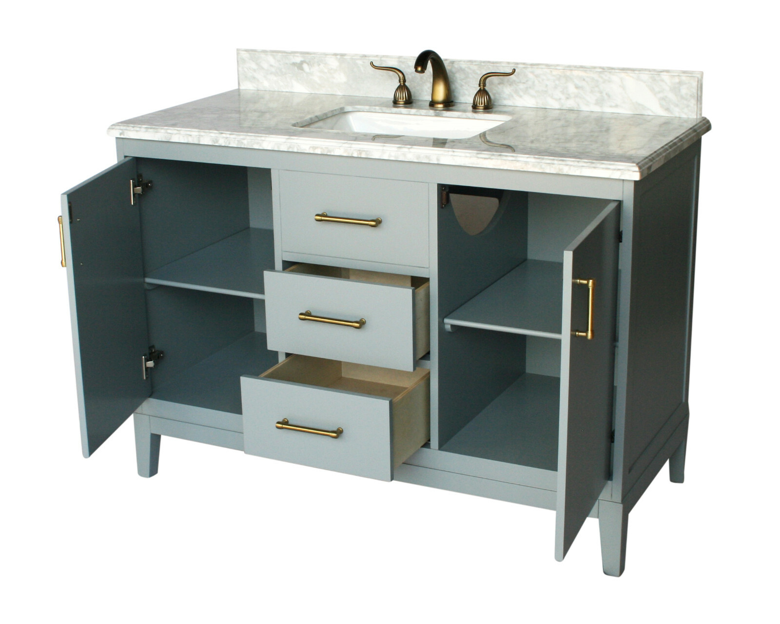 49-Inch Contemporary Style Single Sink Bathroom Vanity Model 924-G
