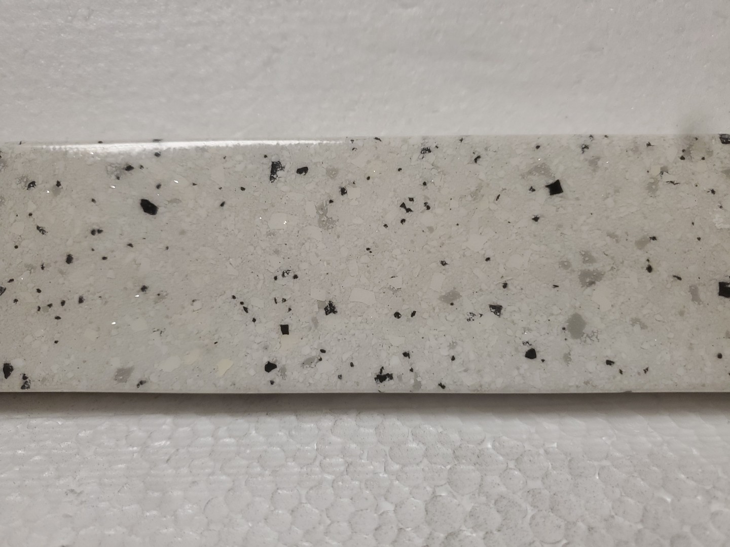 Home Decorators Collection25 in. W Cultured Marble Vanity Backsplash in Silver