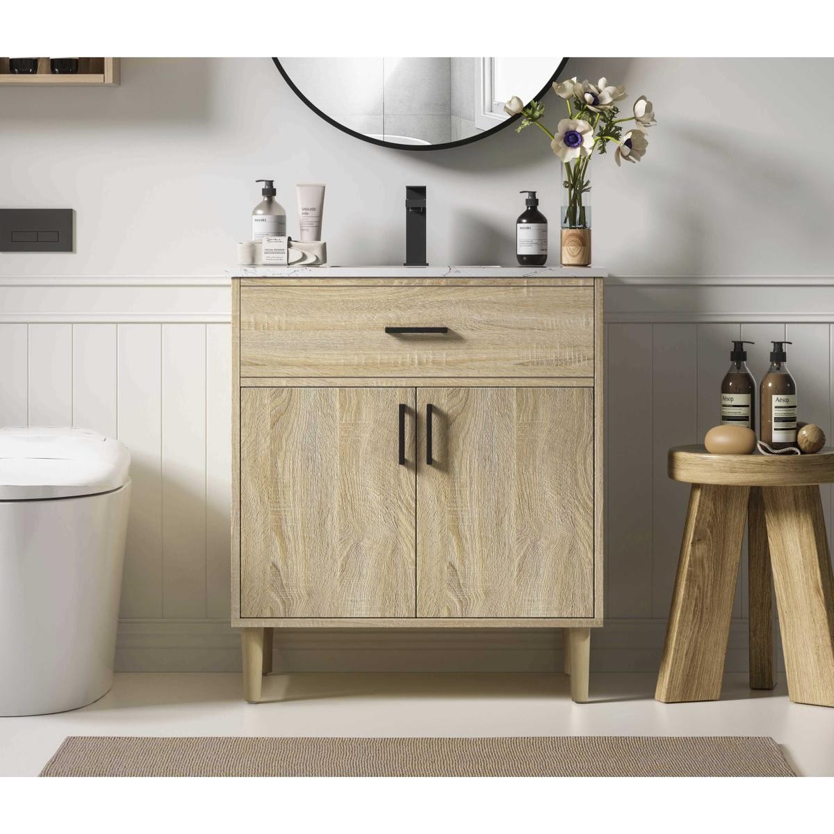 Elegant Lighting VF25030MW Chandler Vanity Mango Wood