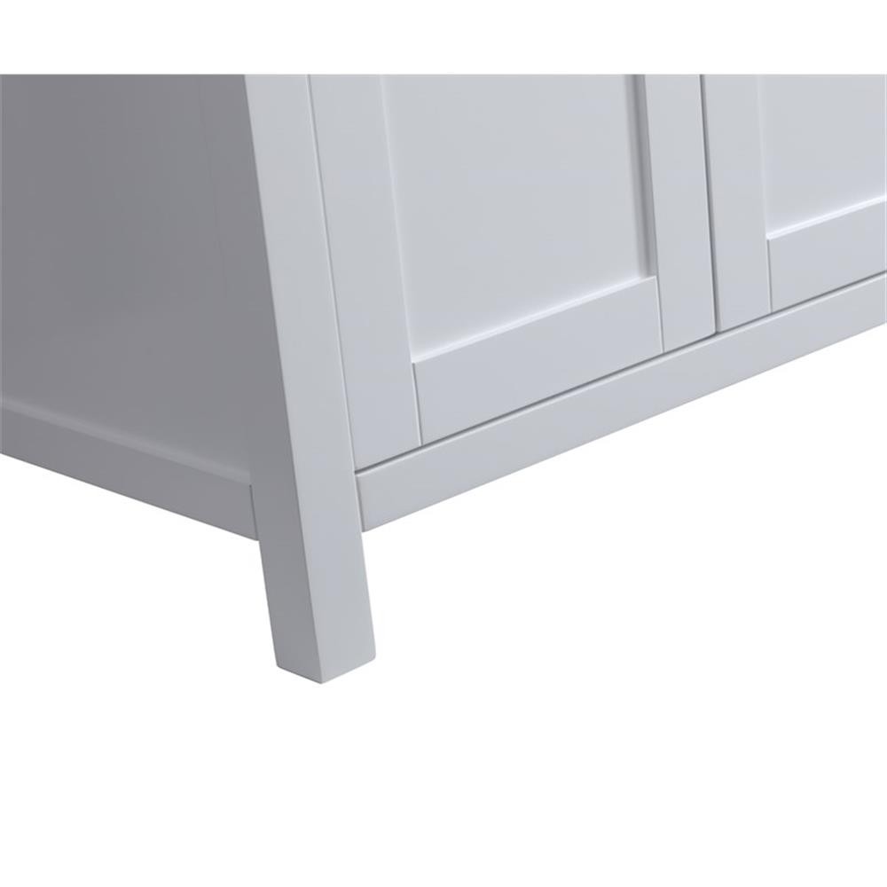 Pemberly Row Modern / Contemporary 72″ Vanity Base Only in White