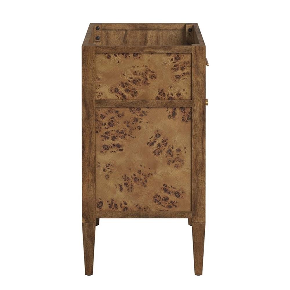 Modway Elysian 30″ Modern Wood Bathroom Vanity in Black and Brown