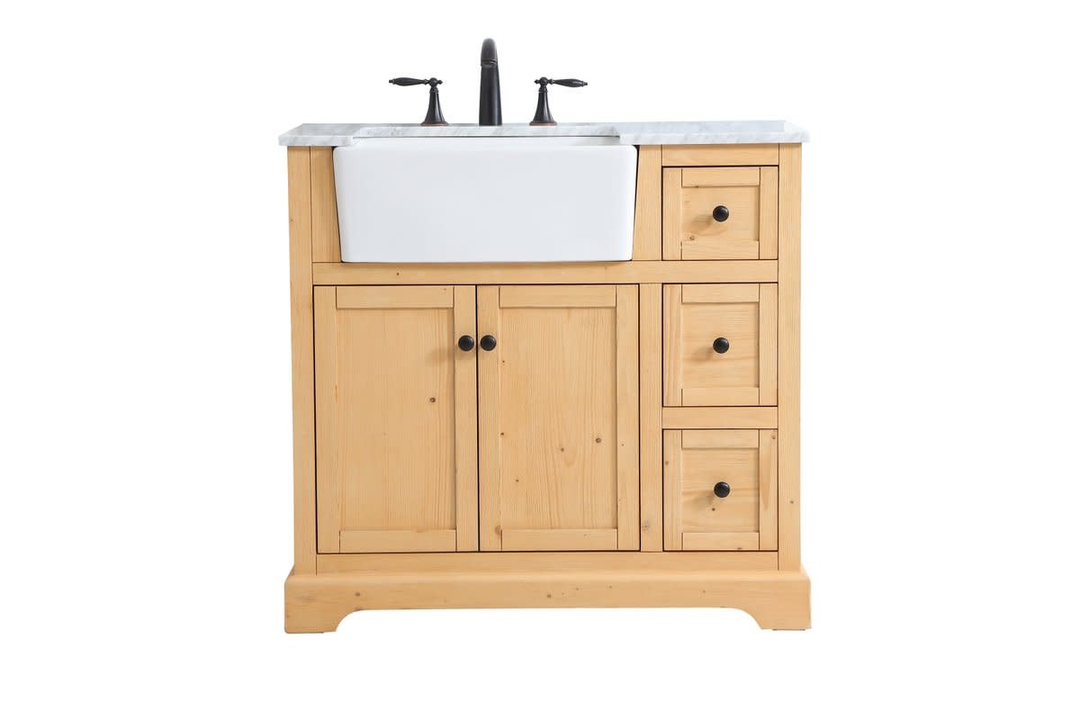 Elegant Lighting VF60236 Franklin 36″ – Natural Wood