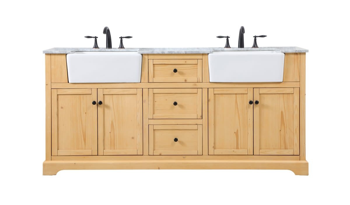 Elegant Lighting VF60272D Franklin 72″ – Natural Wood