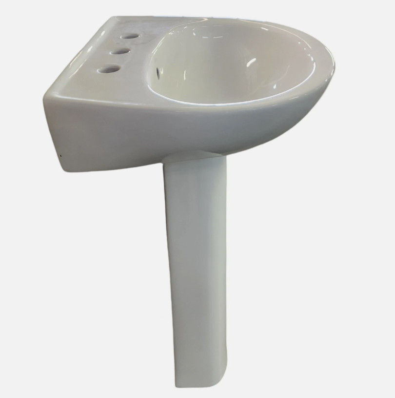 Sterling Sacramento 21-1/4″ Pedestal Bathroom Sink 3-Hole with Base