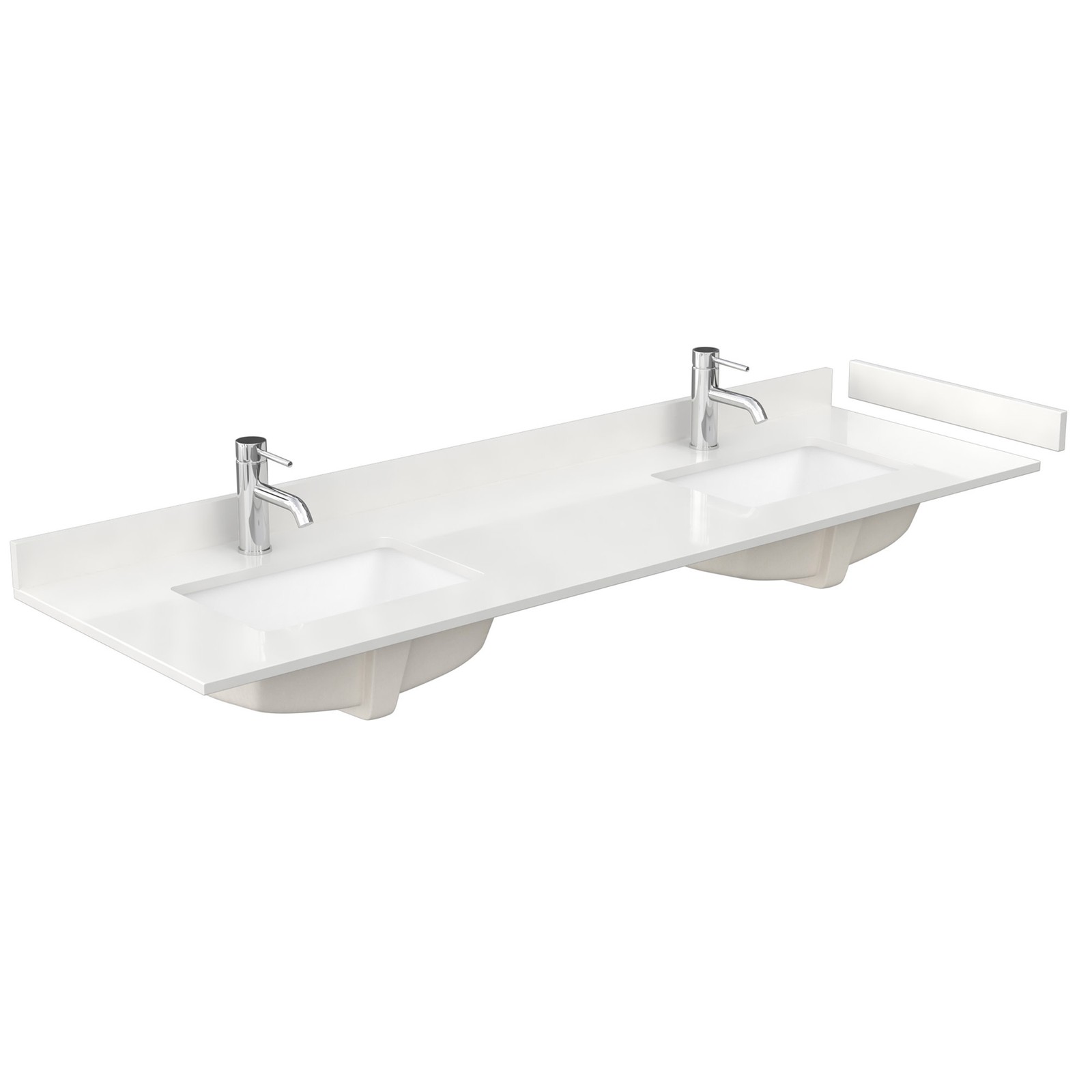 Wyndham Collection WCS141472D-QTZ-UNSMXX Sheffield 72″ – Gray / White Quartz Top