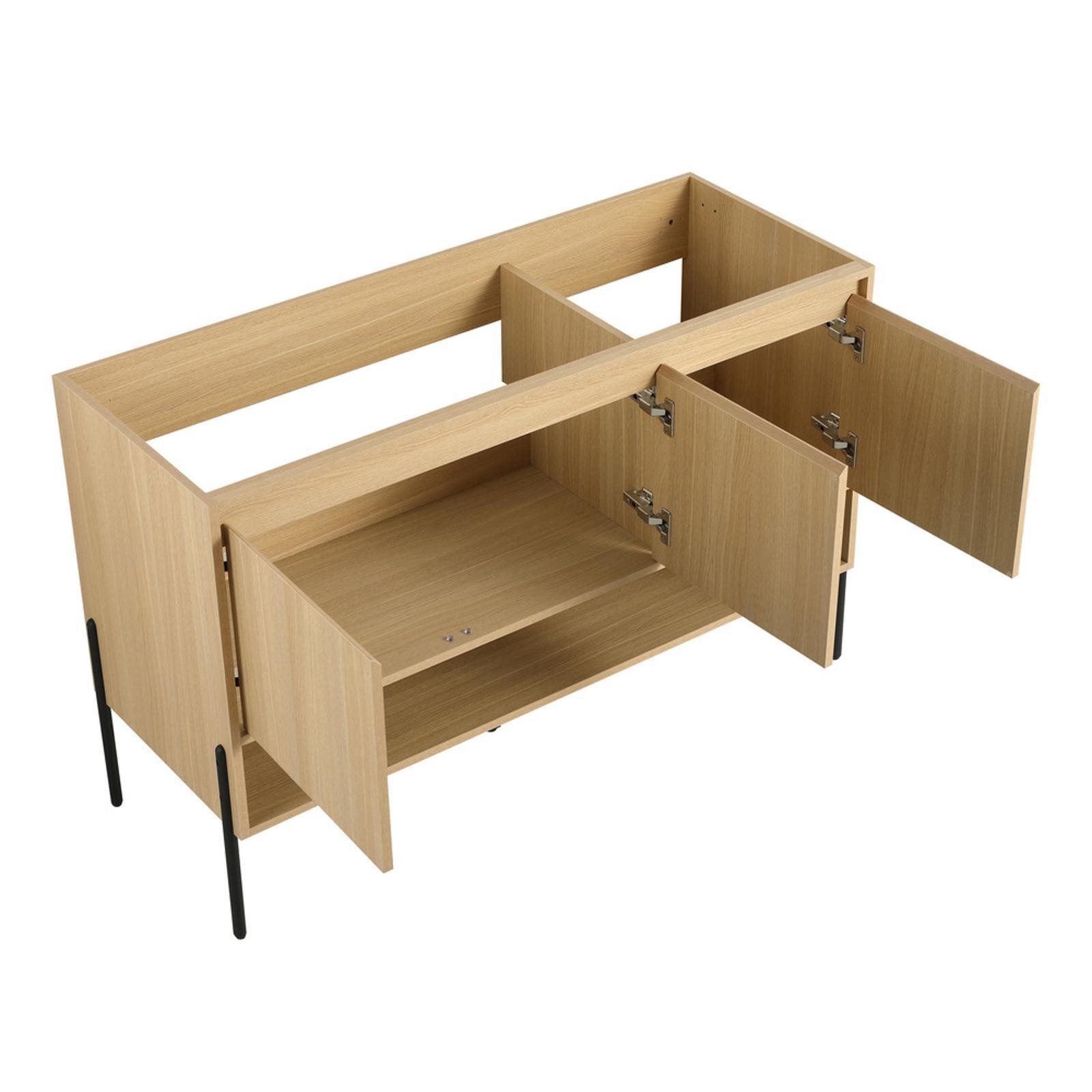 Modern 48″ Bathroom Vanity with Thick Plank Construction,