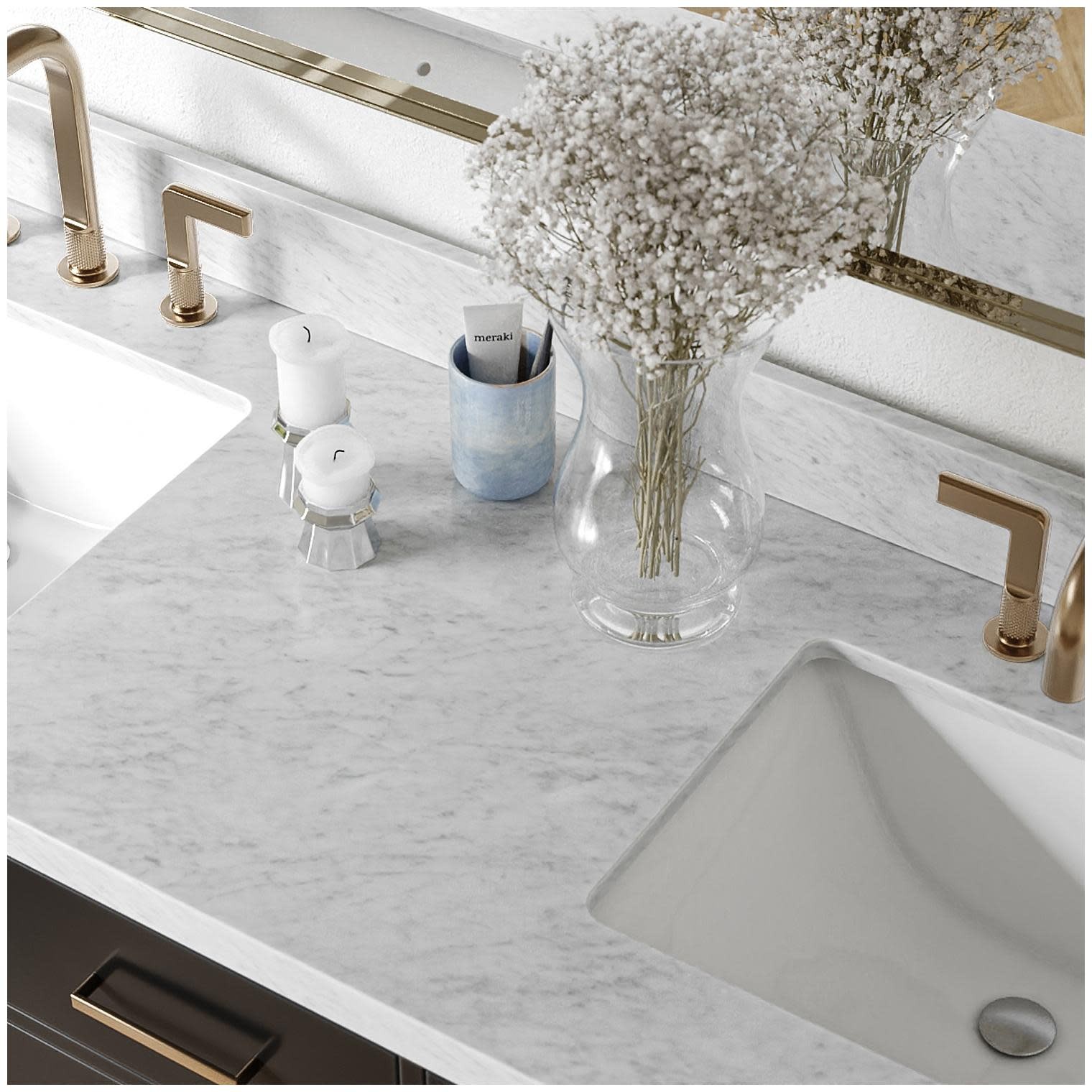 Ariel T061DCWRVO Hepburn 61″ – White