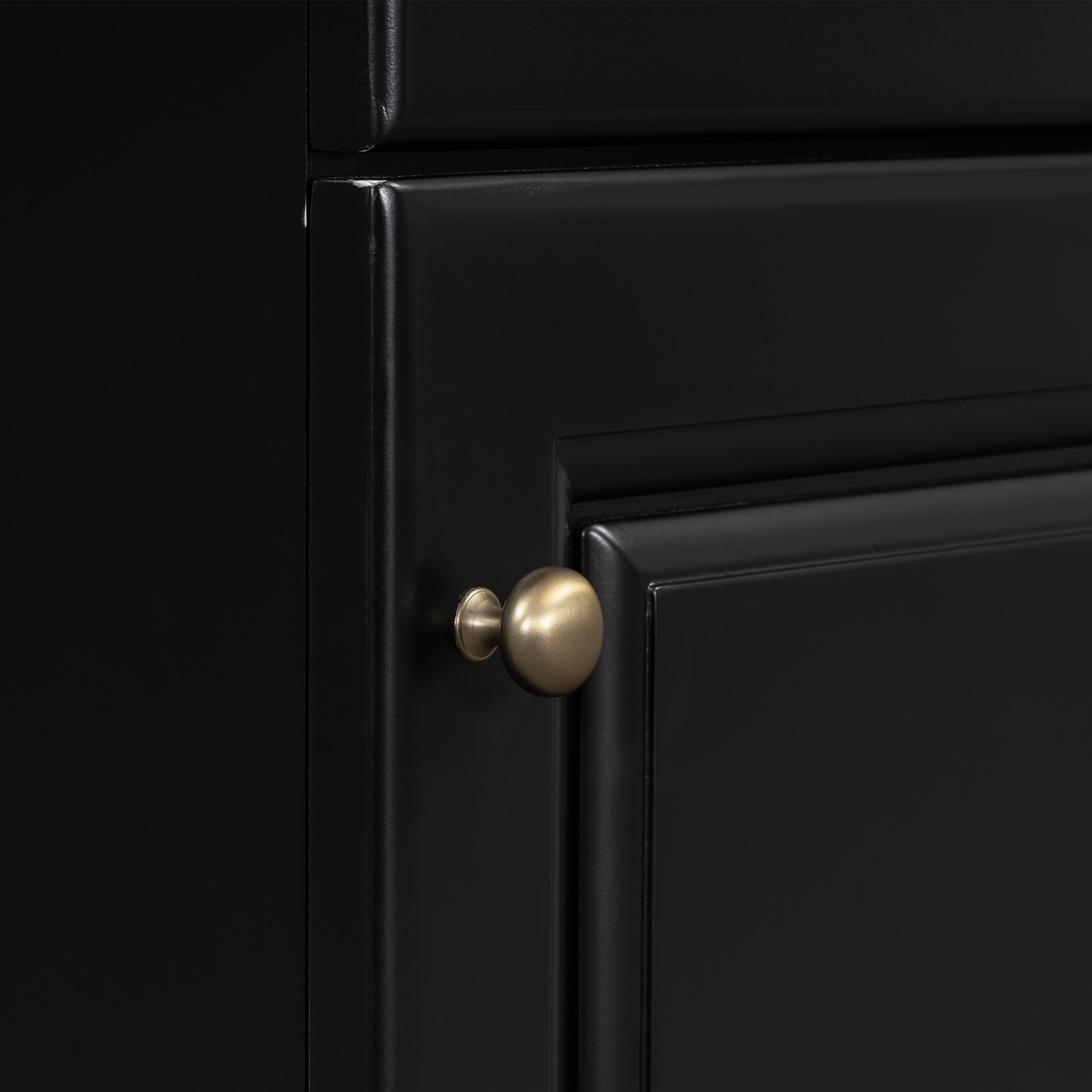 20″ Bathroom Vanity with Ceramic Sink, Black MDF Cabinet