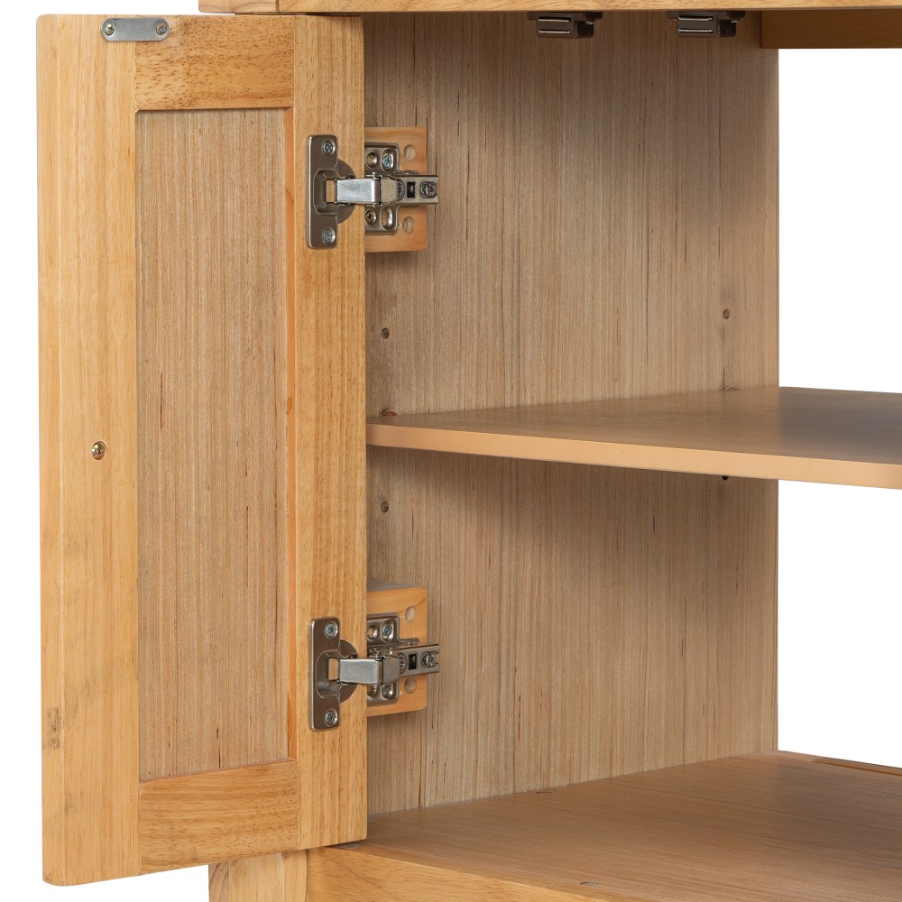 30-Inch Modern Bathroom Vanity, Solid Wood Frame + MDF, 2 Doors 3 Drawers