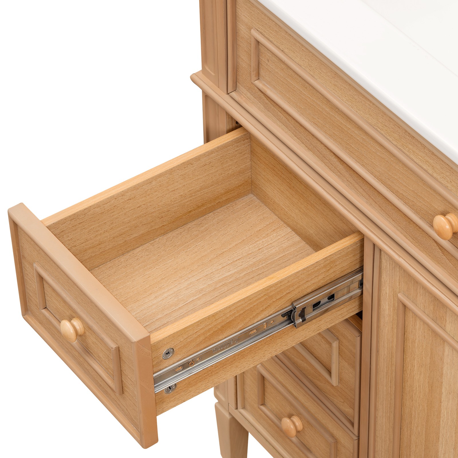 36″ Bathroom Vanity w/Sink,3 Drawers,Freestanding Storage Vanity 2 Doors Cabinet