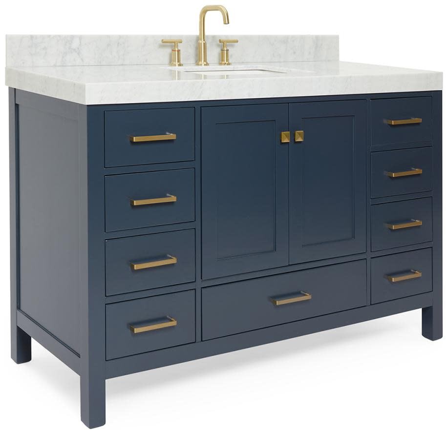 Ariel A054SCW5RVO Cambridge 55″ – Midnight Blue / Italian Carrara Marble Top /