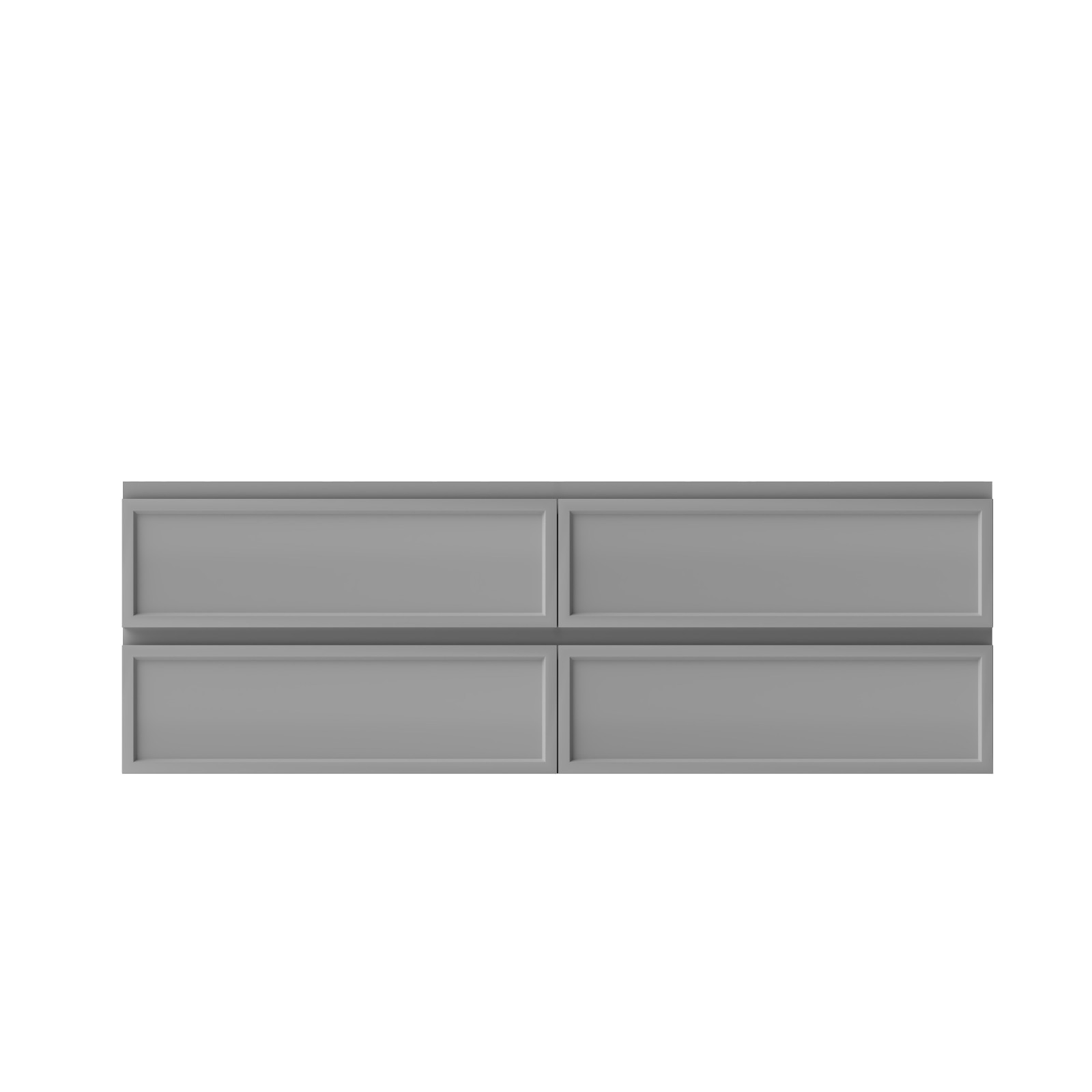 59” PVC Wall Mounted Floating Bathroom Vanity only base