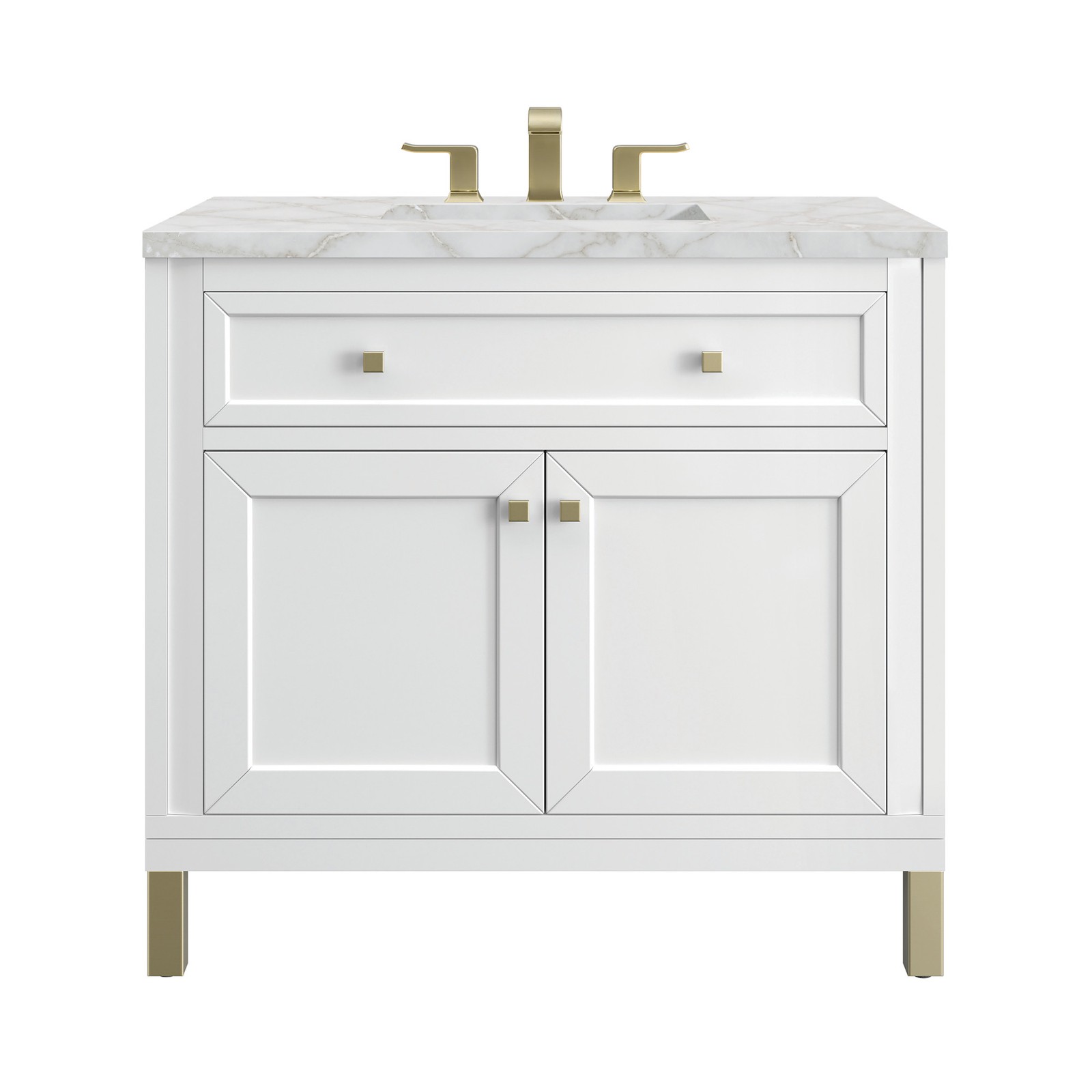 James Martin Vanities 503-V36-3VSL Chicago 36″ – White