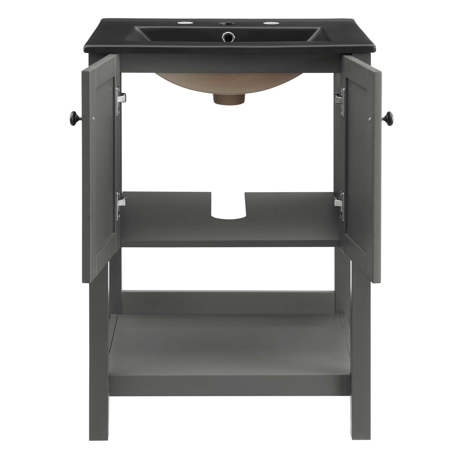 Modway Steam 24″ Bathroom Vanity With Sink in Gray Black