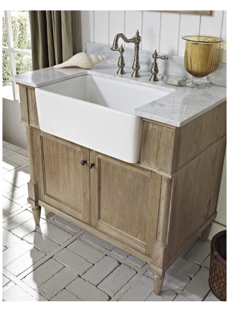 Fairmont Designs 142-FV36 Rustic Chic 36″ Farmhouse Vanity Base Cabinet Only Oak