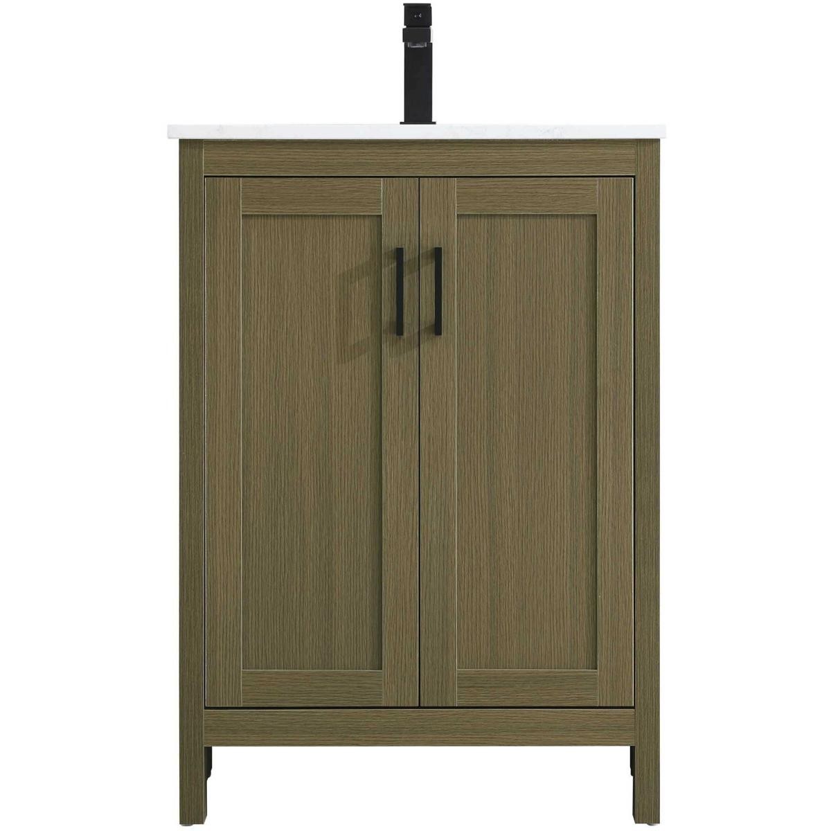 Elegant Lighting VF25124MCB Finnley Vanity Chestnut Brown