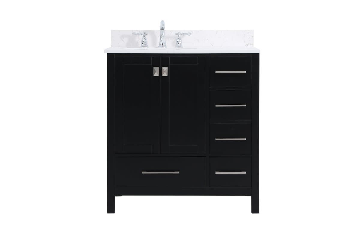 Elegant Lighting VF18832-BS Irene 32″ – Black