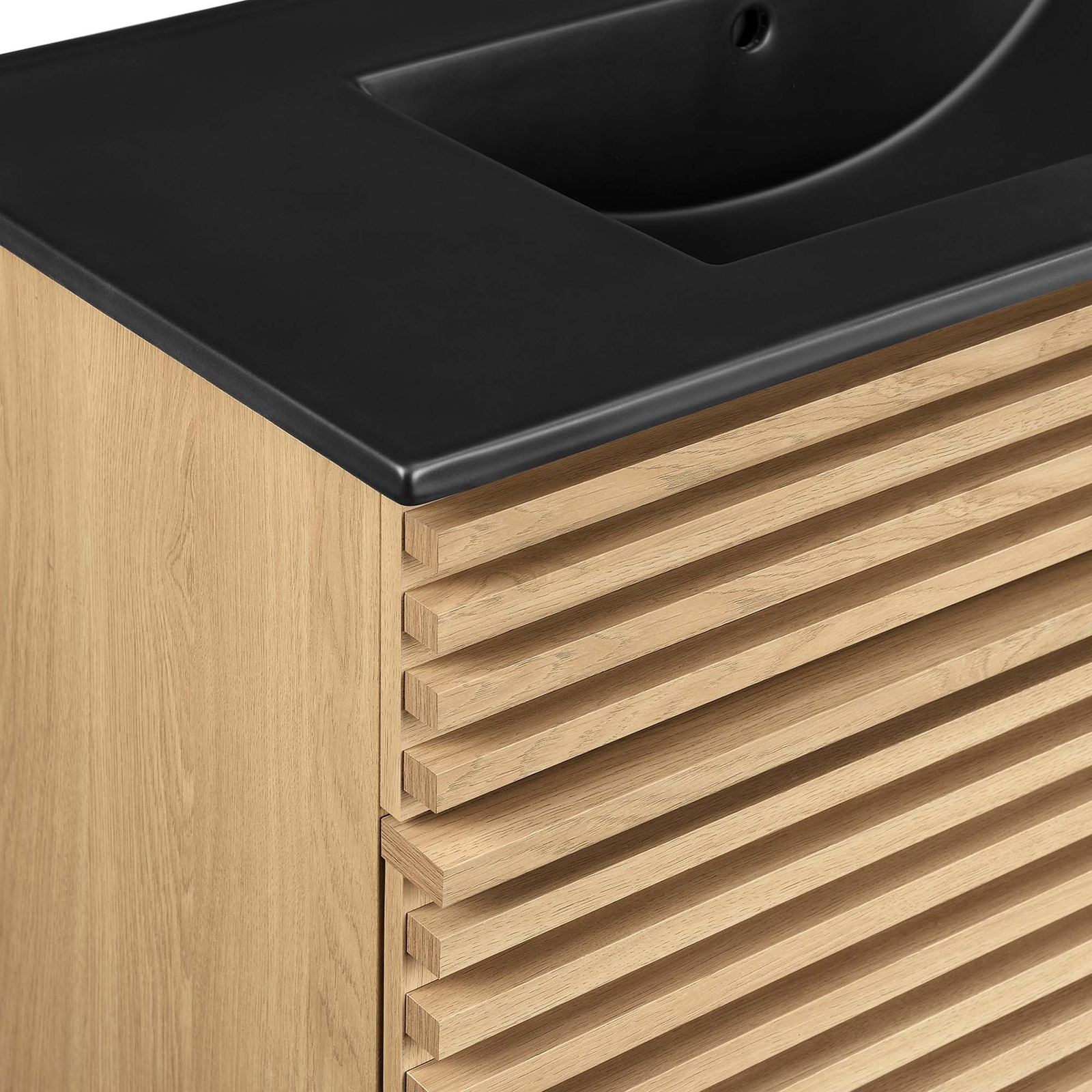 Modway Render 36″ Bathroom Vanity in Oak Black
