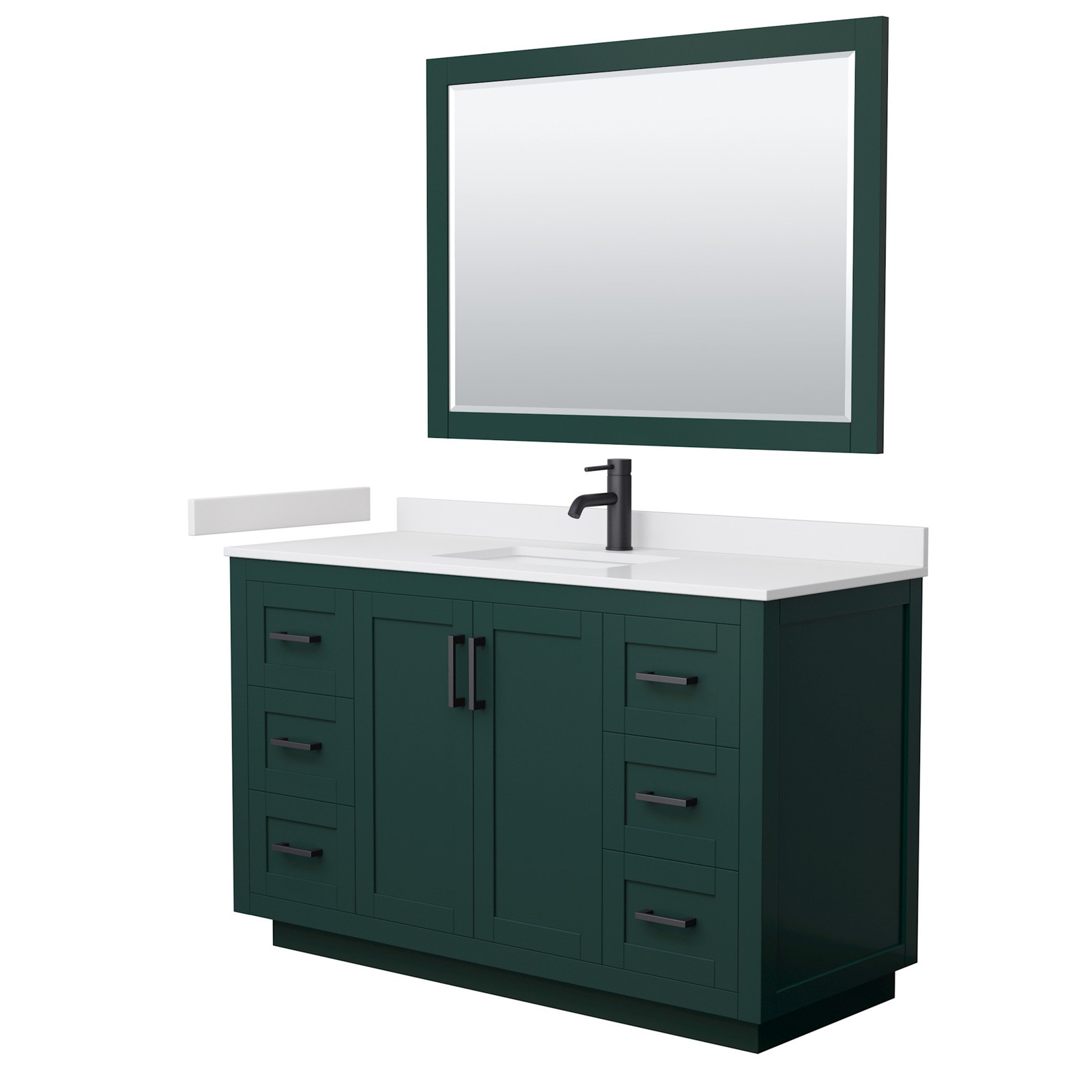 Wyndham Collection WCF2929-54S-VCA-M46 Miranda 54″ – Green / Carrara Cultured