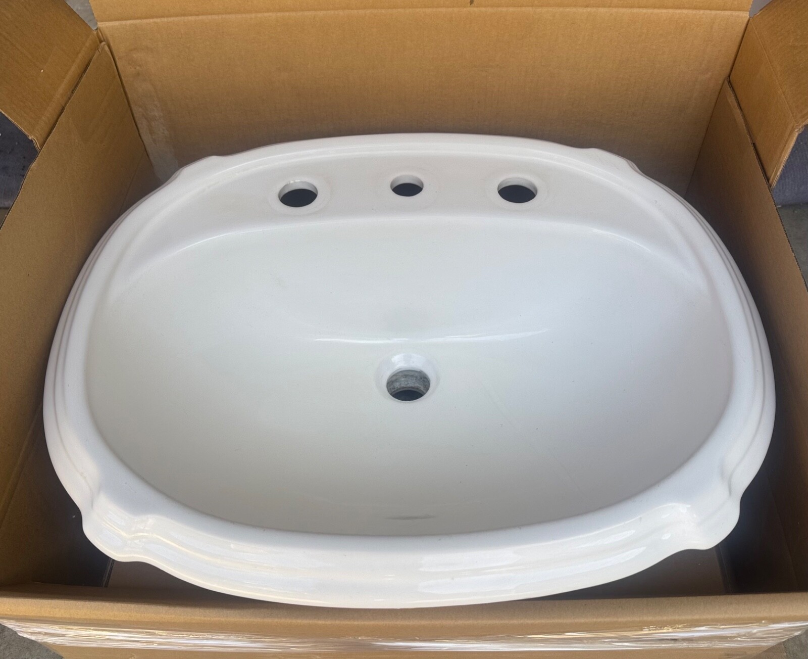 Kohler Portrait Sink White 8 in Spread Discontinued Drop In Bathroom