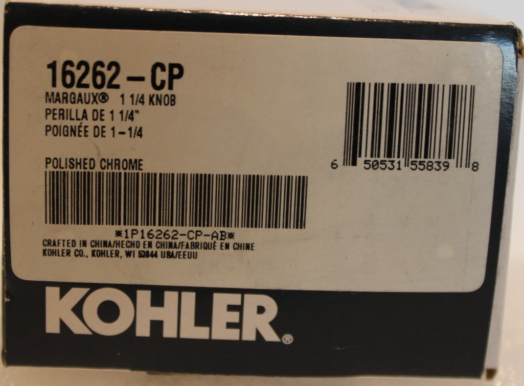 Kohler K-16262-CP – Margaux 1-1/4″ Knob – Polished Chrome
