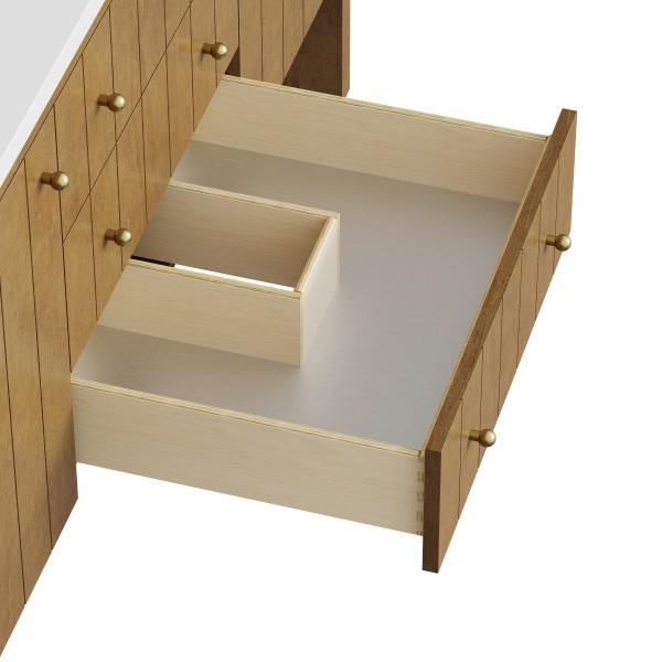 60″ James Martin Hudson 435-V60S-HNO Single Vanity Cabinet Honey Oak