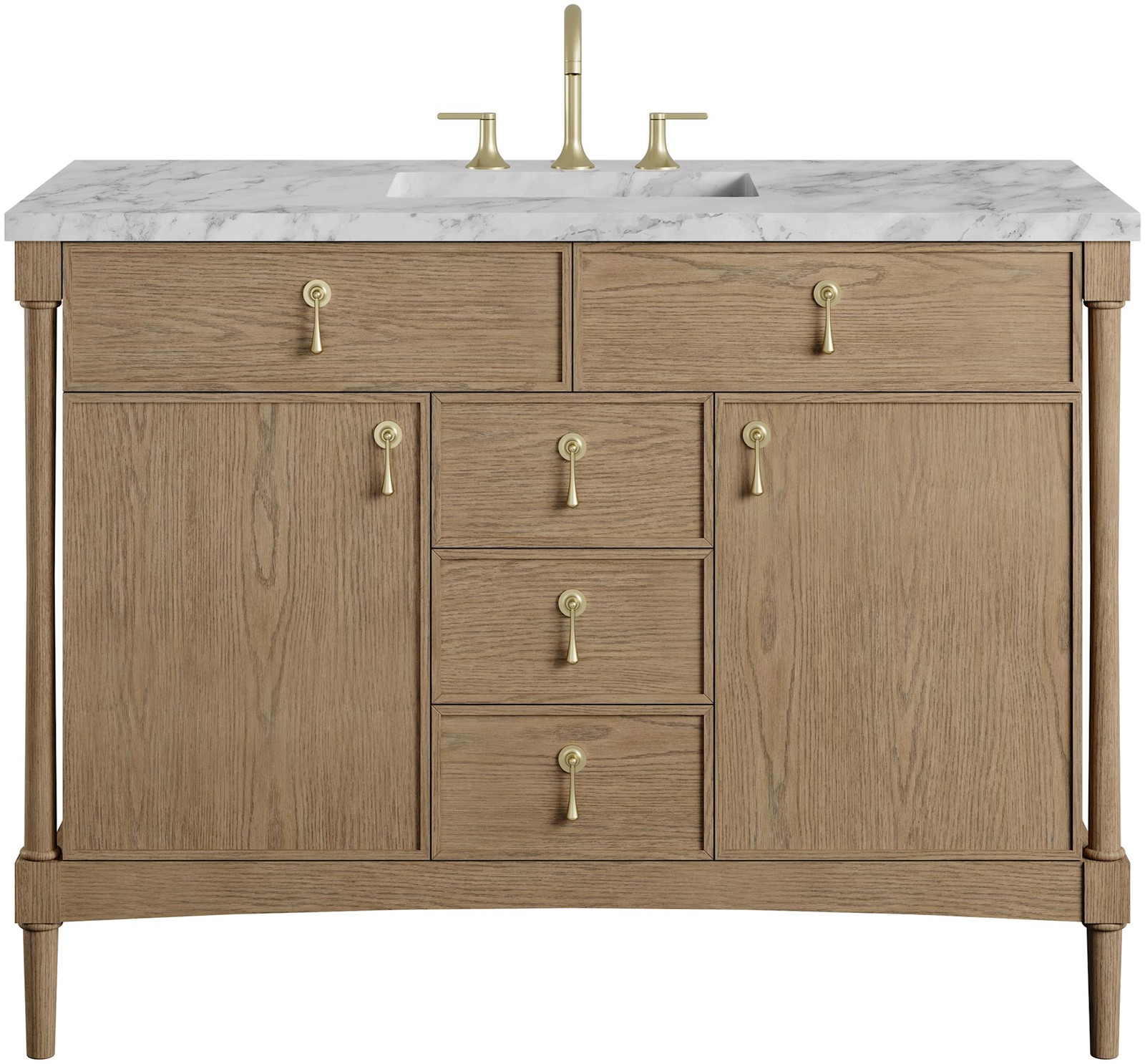 James Martin Vanities D680-V48-3CAR Kinnsden 48″ – Sable Oak