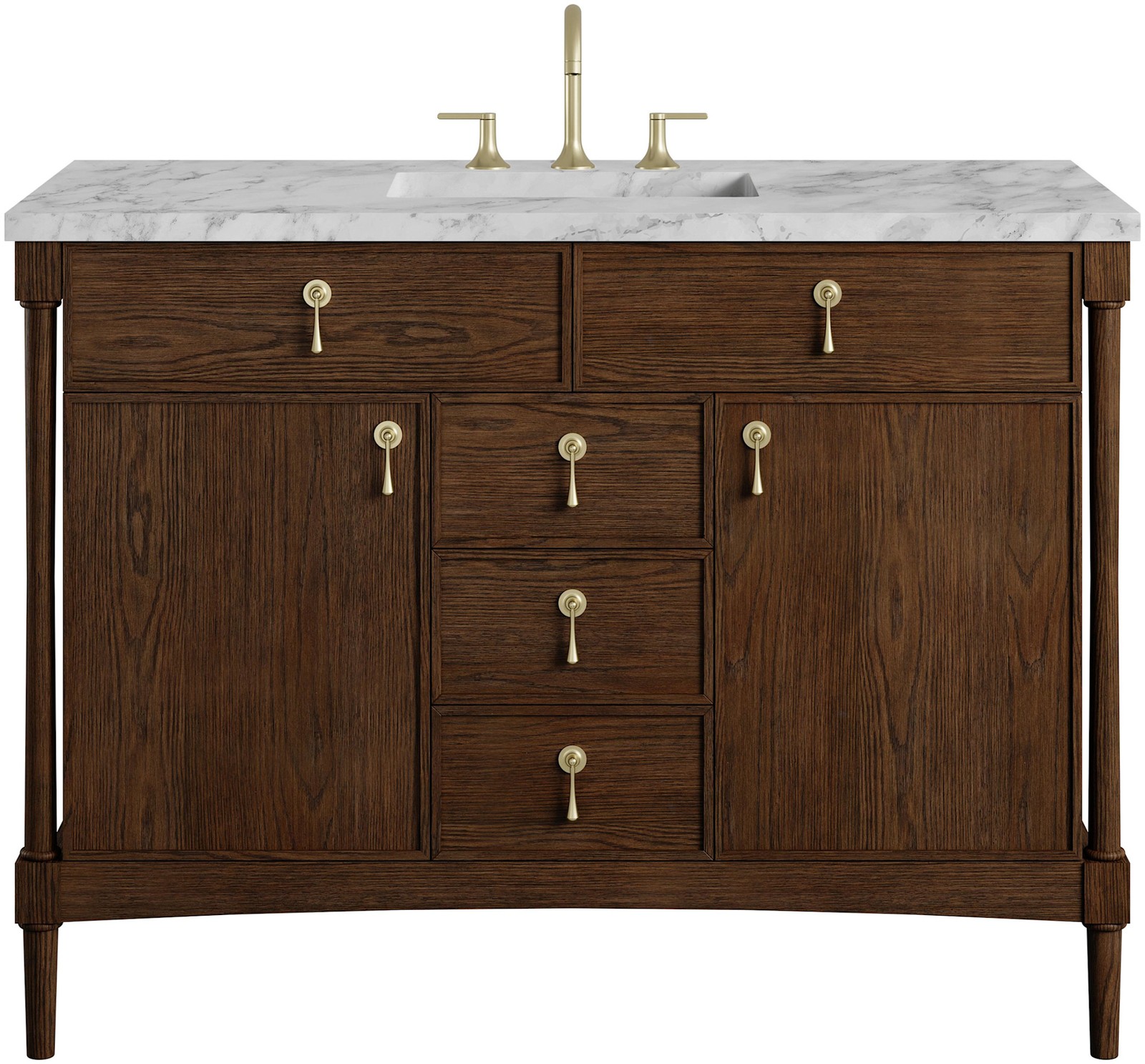 James Martin Vanities D680-V48-3CAR Kinnsden 48″ – Sable Oak