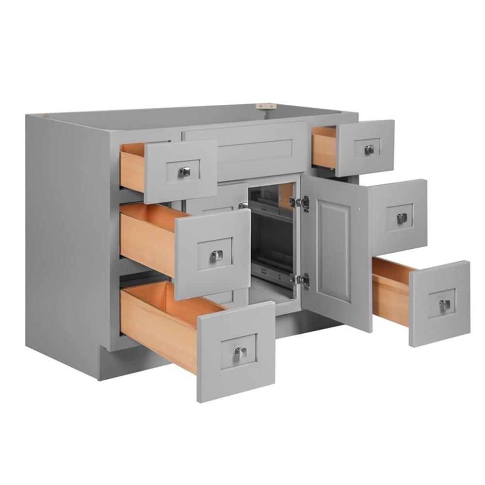 Brookings 48″ Bathroom Vanity Shaker Solid Wood-Assembled Sherwin Williams Gray