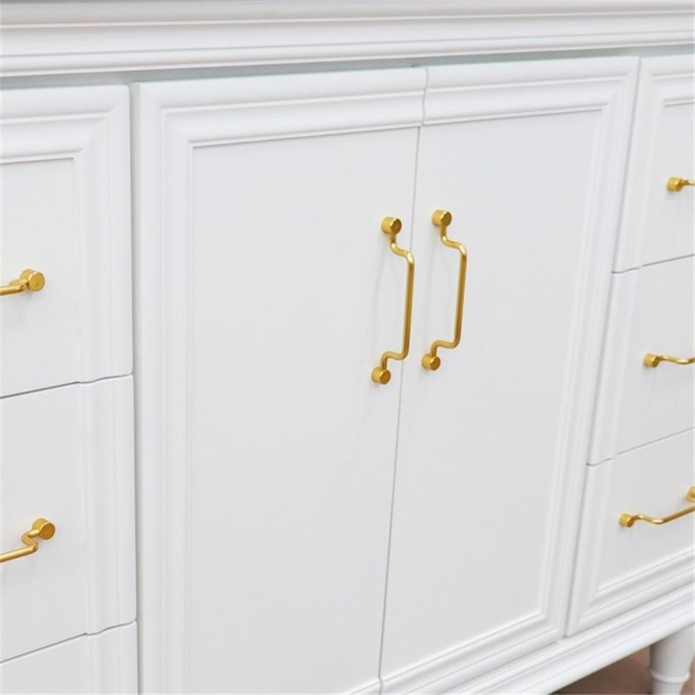 48 in. Single Wooden Vanity White Finish Cabinet Only
