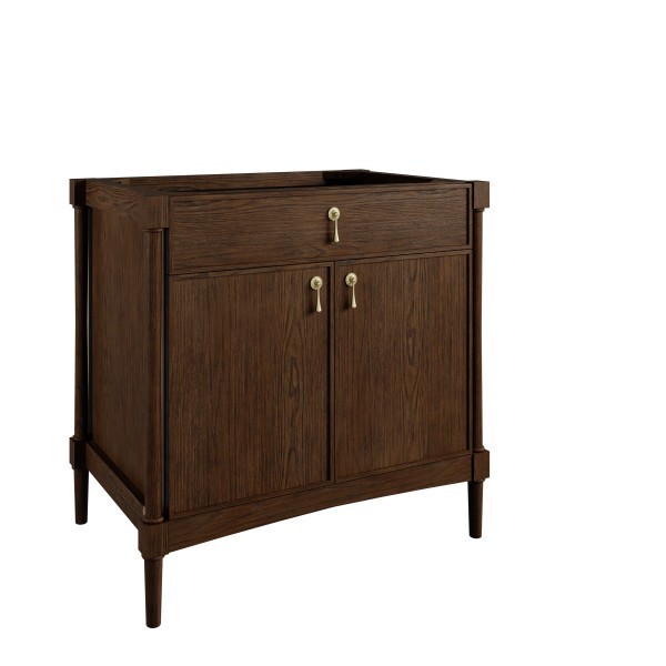36″ James Martin Kinnsden D680-V36-SBK Single Vanity Cabinet Light Sable Oak