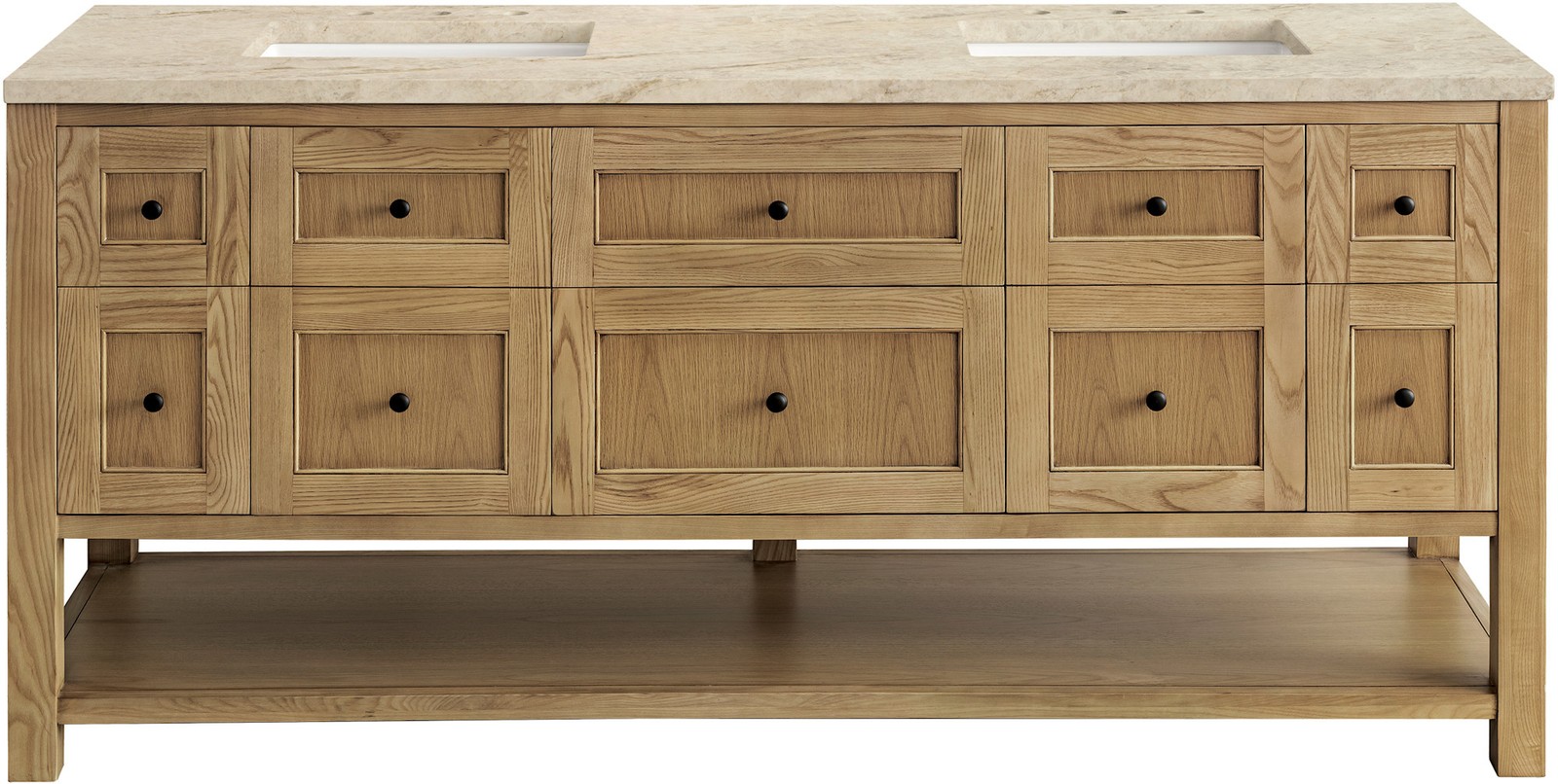James Martin Vanities 330-V72-3TJR Breckenridge 72″ – Light Natural Oak